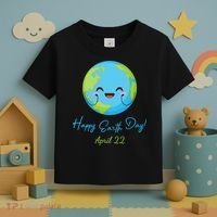 Happy Earth Day April 22 Cute Planet Toddler T-Shirt thumb 3