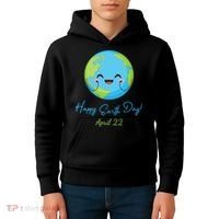 Happy Earth Day April 22 Cute Planet Kids Hoodie thumb 4