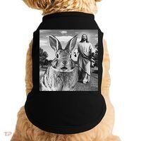 Happy Easter Day Bunny Selfie Christian Easter Women Doggie Tank thumb 0