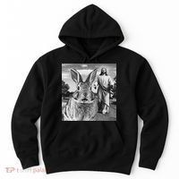 Happy Easter Day Bunny Selfie Christian Easter Women Hoodie thumb 0