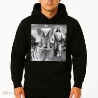 Happy Easter Day Bunny Selfie Christian Easter Women Hoodie thumb 2