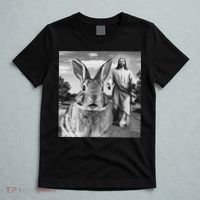 Happy Easter Day Bunny Selfie Christian Easter Women T-Shirt thumb 5