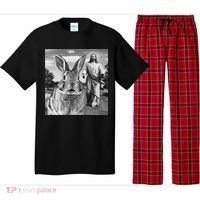 Happy Easter Day Bunny Selfie Christian Easter Women Pajama Set thumb 0