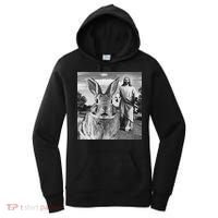 Happy Easter Day Bunny Selfie Christian Easter Women Women's Hoodie thumb 0