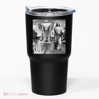Happy Easter Day Bunny Selfie Christian Easter Women Tumbler
