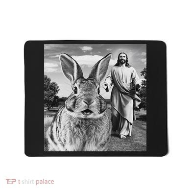 Happy Easter Day Bunny Selfie Christian Easter Women Mousepad
