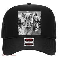 Happy Easter Day Bunny Selfie Christian Easter Women Hat thumb 0