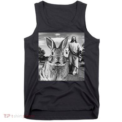 Happy Easter Day Bunny Selfie Christian Easter Women Tank Top