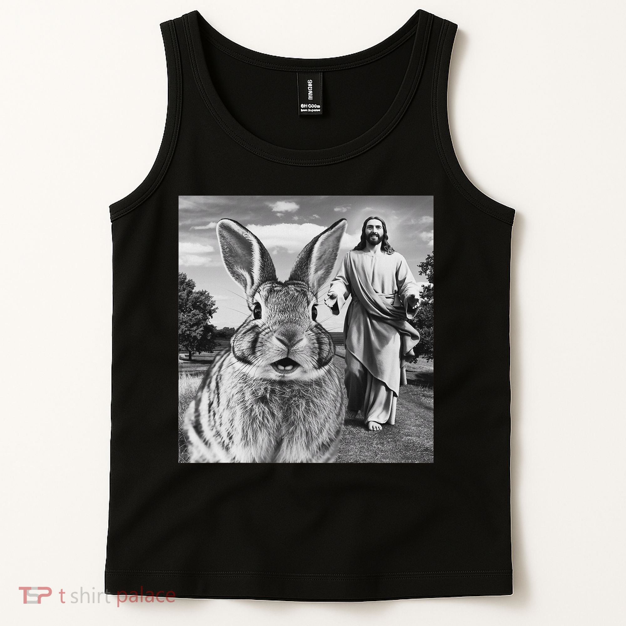 Happy Easter Day Bunny Selfie Christian Easter Women Tank Top