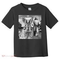 Happy Easter Day Bunny Selfie Christian Easter Women Toddler T-Shirt thumb 0