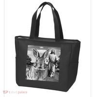 Happy Easter Day Bunny Selfie Christian Easter Women Tote Bag thumb 3