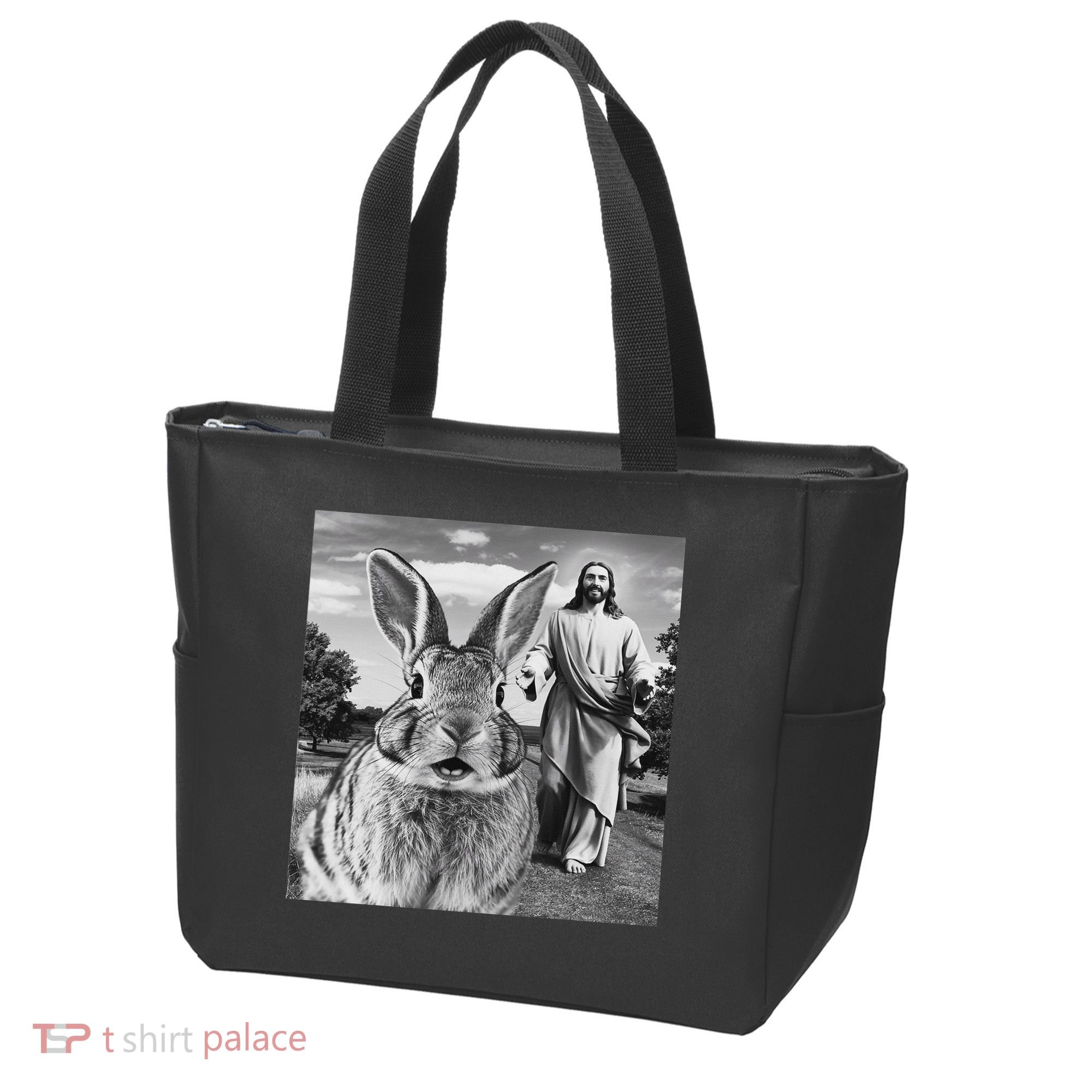 Happy Easter Day Bunny Selfie Christian Easter Women Tote Bag