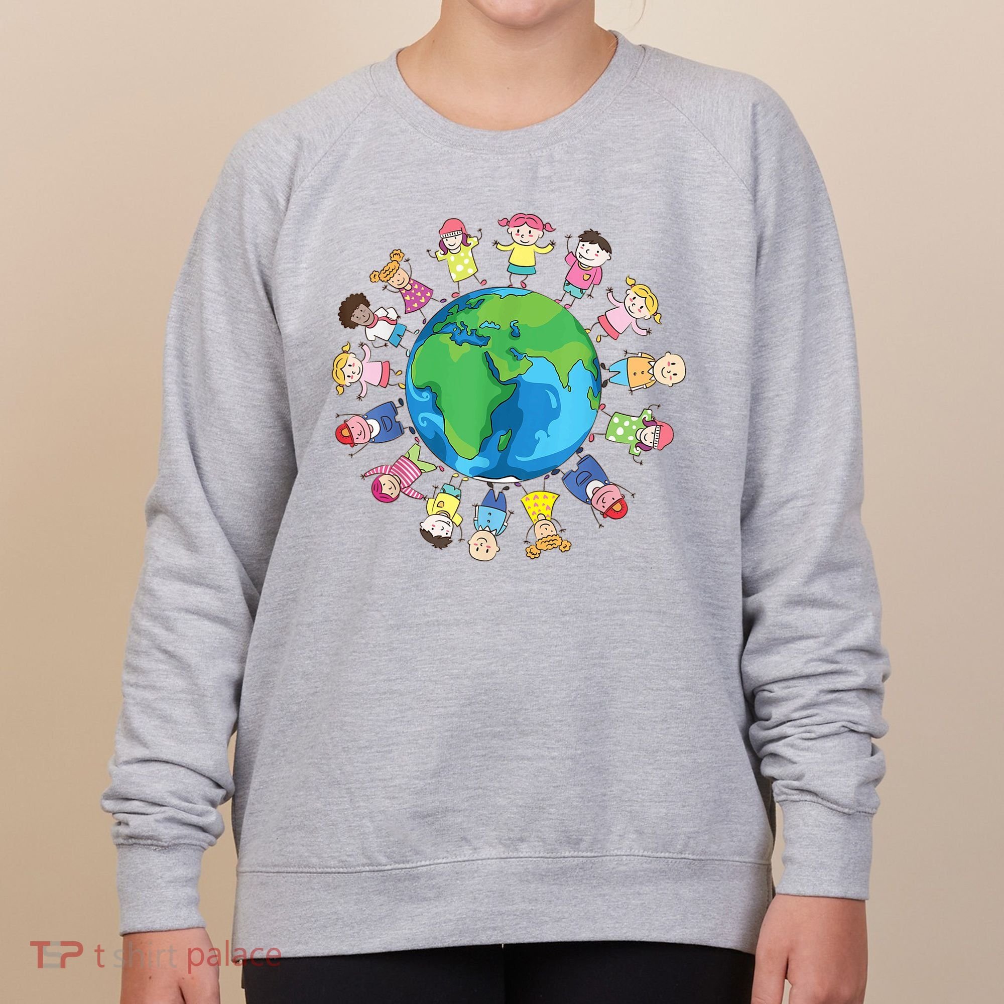 Happy Earth Day Children Around The World Women's Sweatshirt