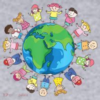 Happy Earth Day Children Around The World Women's Sweatshirt thumb 2