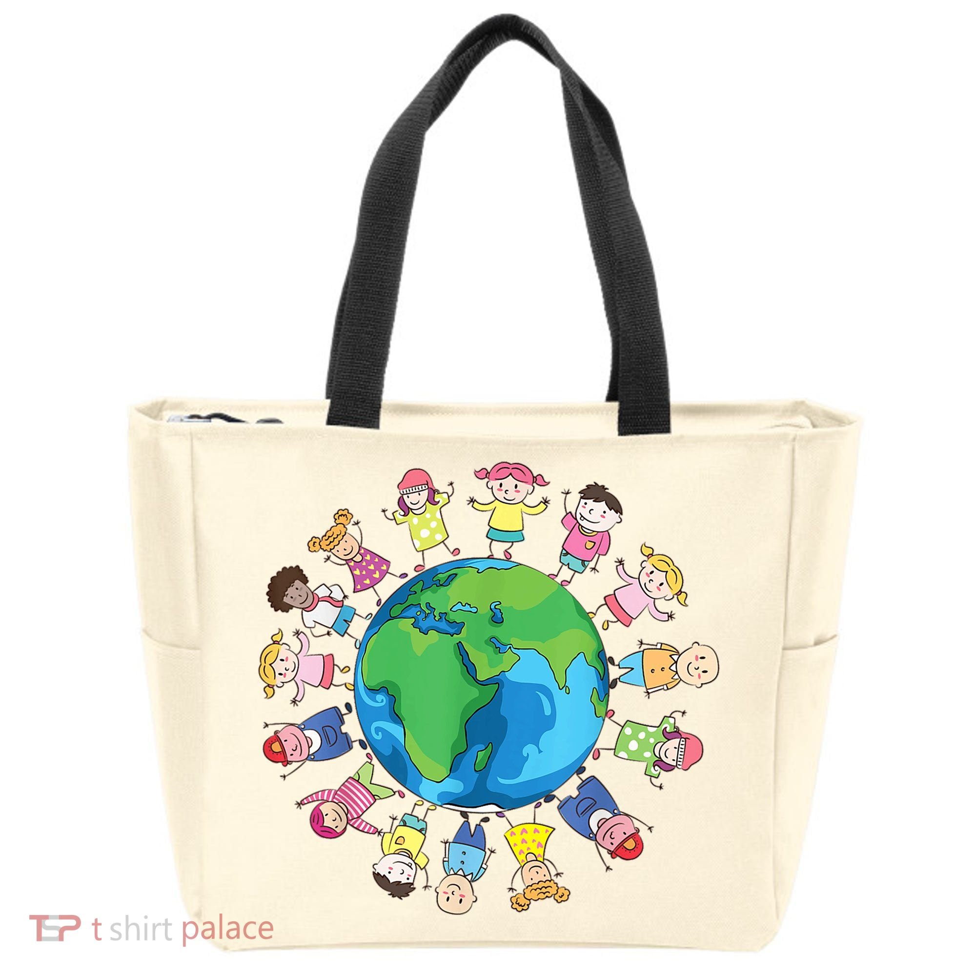 Happy Earth Day Children Around The World Tote Bag
