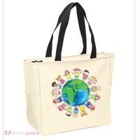 Happy Earth Day Children Around The World Tote Bag thumb 2