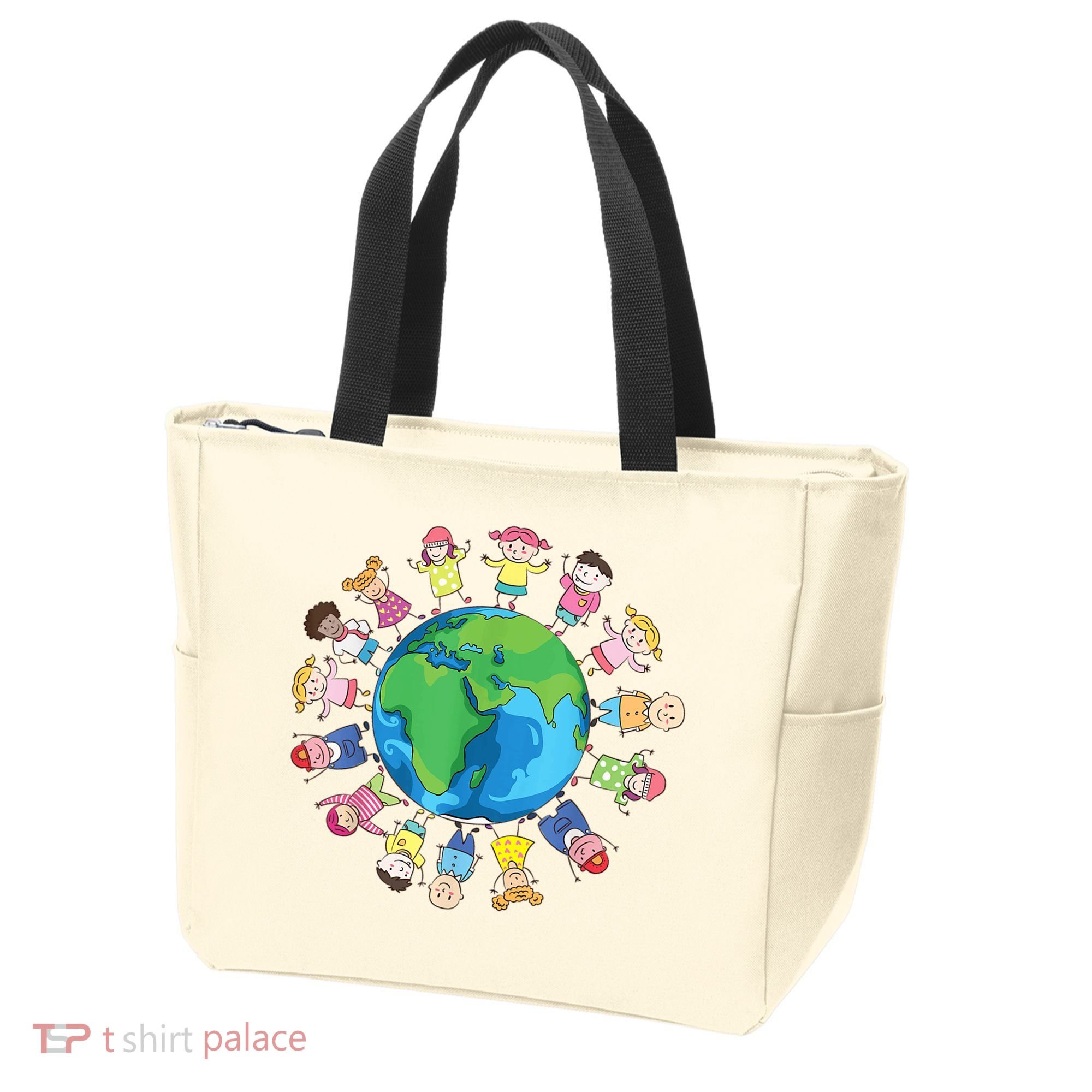 Happy Earth Day Children Around The World Tote Bag