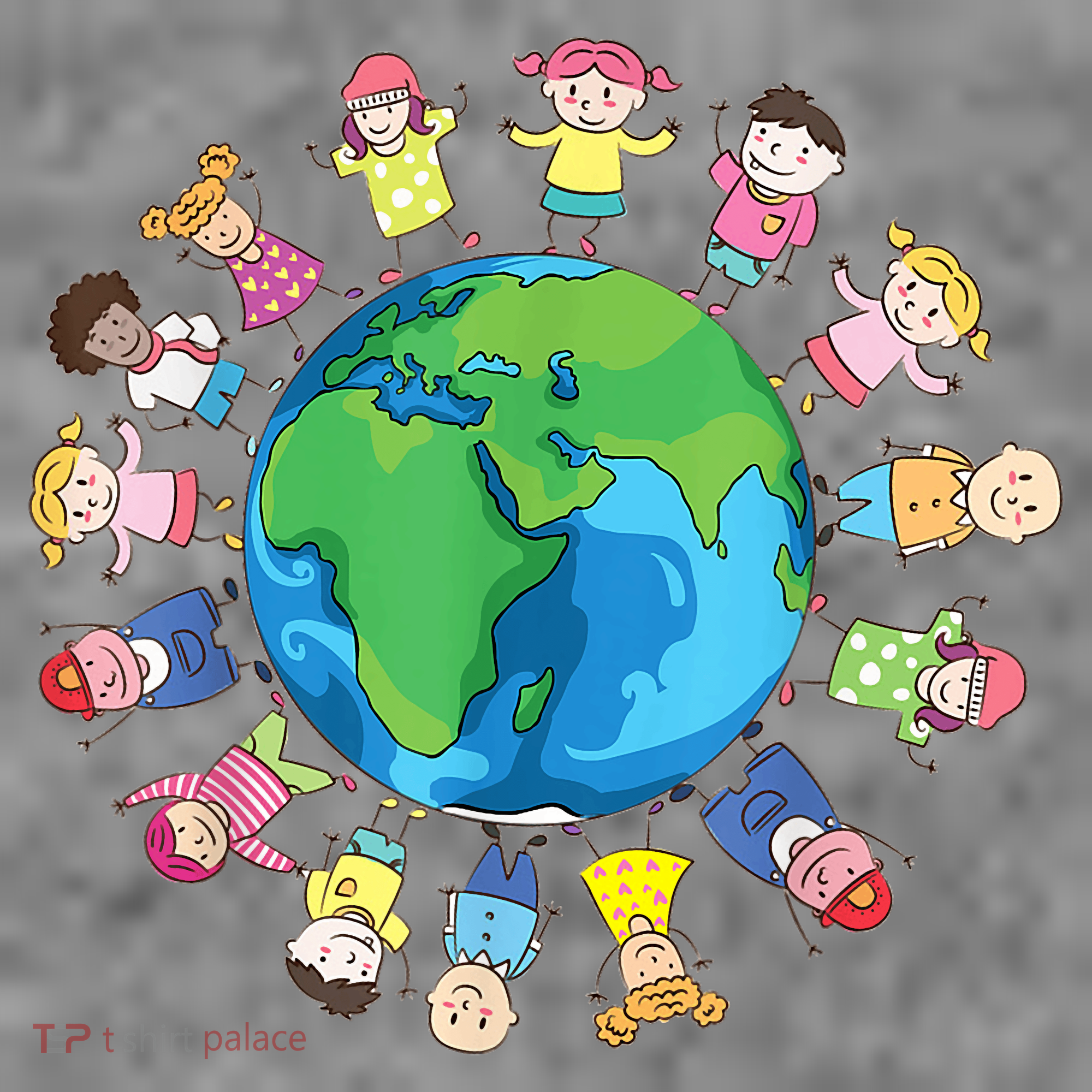 Happy Earth Day Children Around The World Toddler Hoodie