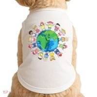 Happy Earth Day Children Around The World Doggie Tank thumb 0