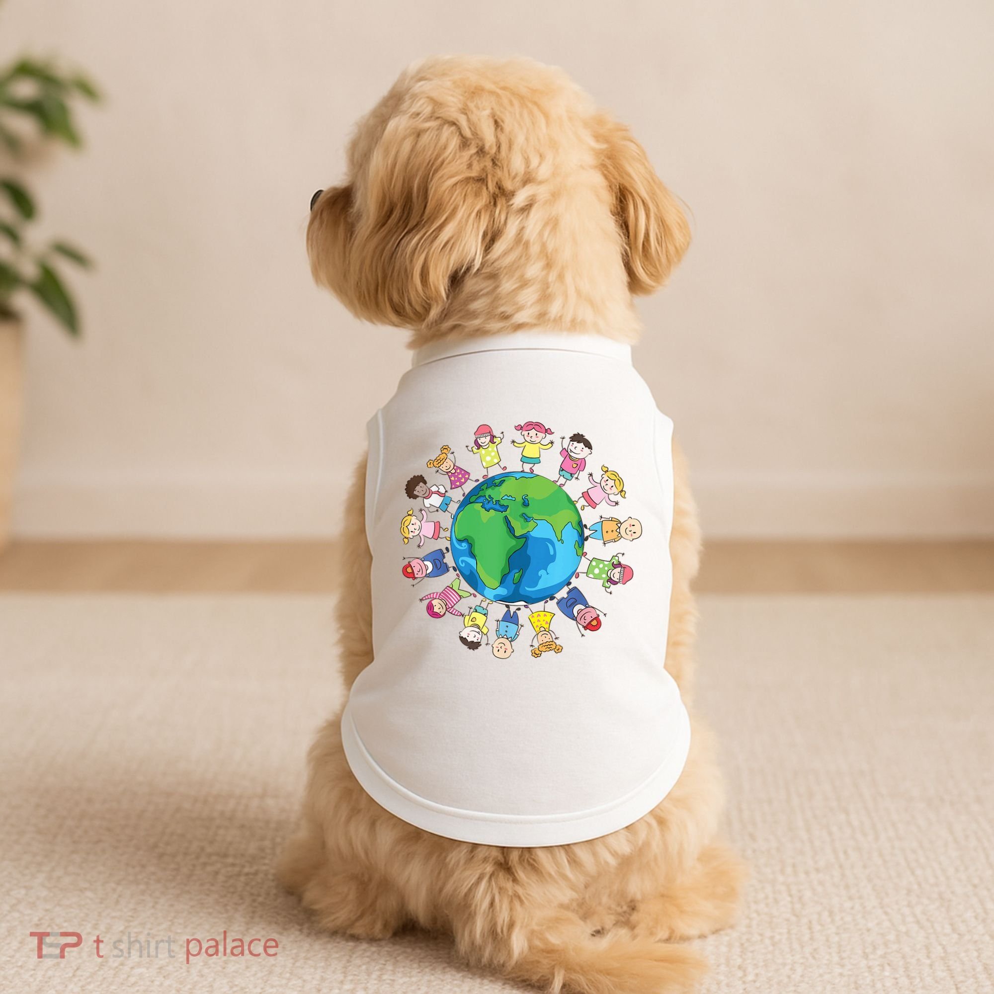 Happy Earth Day Children Around The World Doggie Tank
