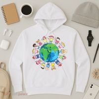 Happy Earth Day Children Around The World Hoodie thumb 3