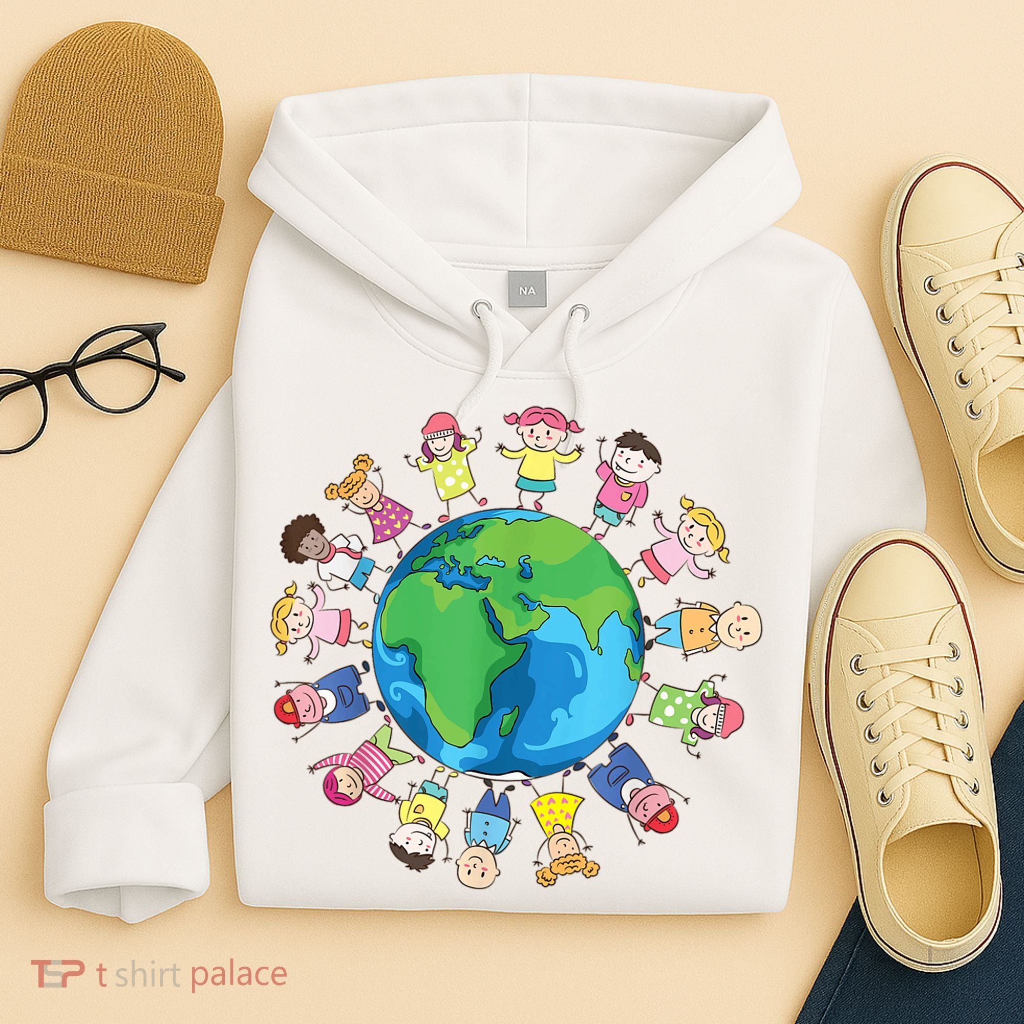 Happy Earth Day Children Around The World Hoodie