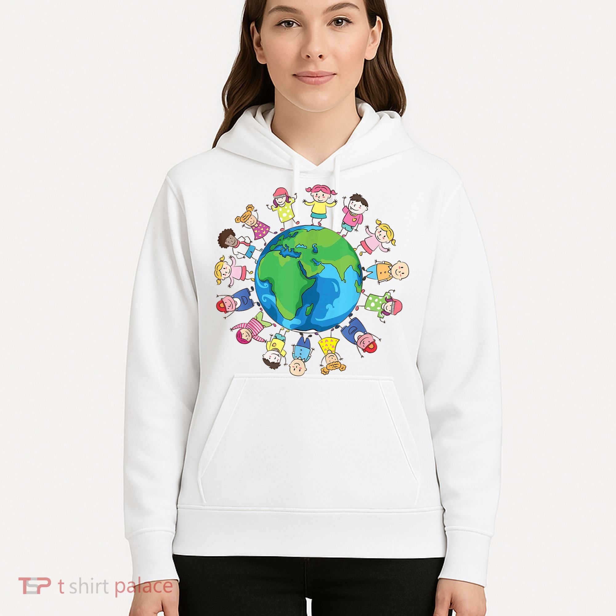 Happy Earth Day Children Around The World Hoodie