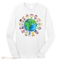 Happy Earth Day Children Around The World Long Sleeve Shirt thumb 0