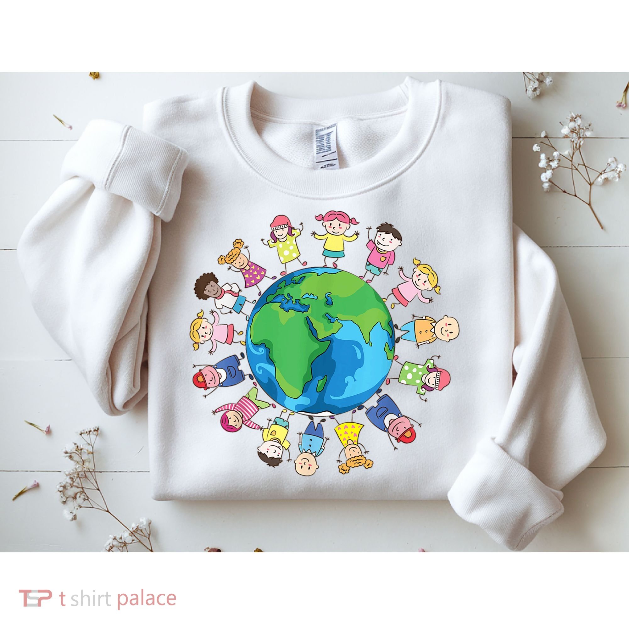 Happy Earth Day Children Around The World Sweatshirt