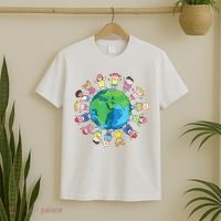 Happy Earth Day Children Around The World T-Shirt thumb 2