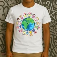 Happy Earth Day Children Around The World T-Shirt thumb 3