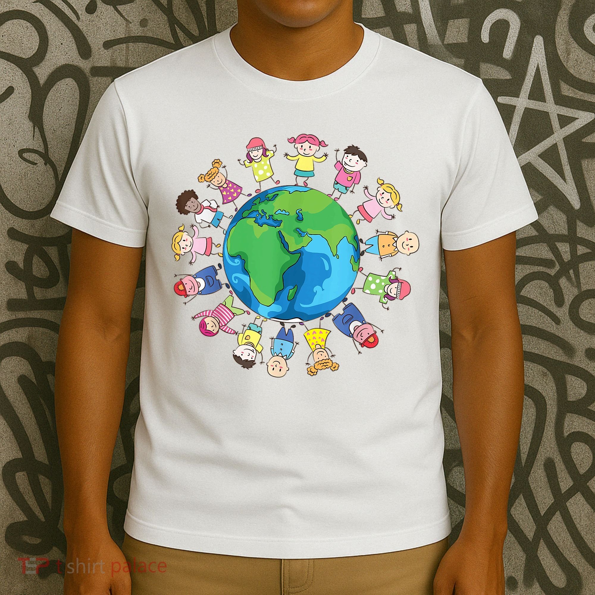 Happy Earth Day Children Around The World T-Shirt