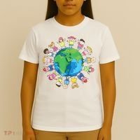 Happy Earth Day Children Around The World T-Shirt thumb 4