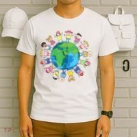 Happy Earth Day Children Around The World T-Shirt thumb 6