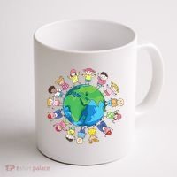 Happy Earth Day Children Around The World Coffee Mug thumb 1