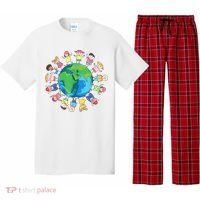 Happy Earth Day Children Around The World Pajama Set thumb 0
