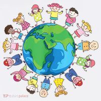 Happy Earth Day Children Around The World Women's Hoodie thumb 2