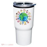 Happy Earth Day Children Around The World Tumbler thumb 0