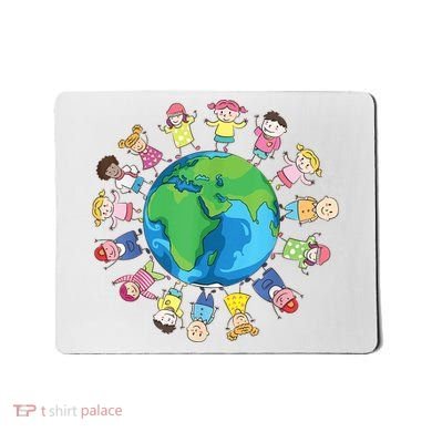 Happy Earth Day Children Around The World Mousepad