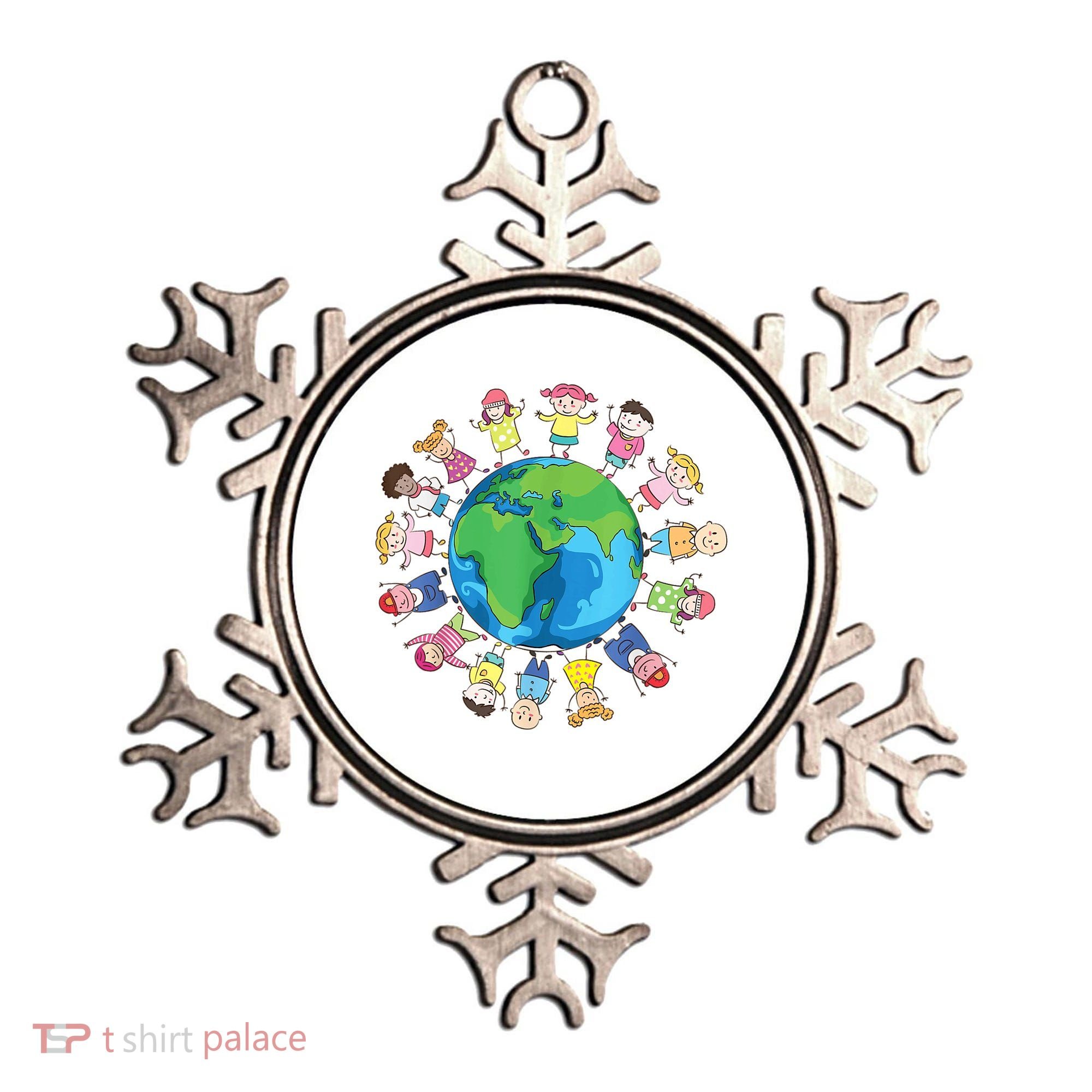 Happy Earth Day Children Around The World Ornament