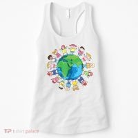 Happy Earth Day Children Around The World Women's Tank Top thumb 0