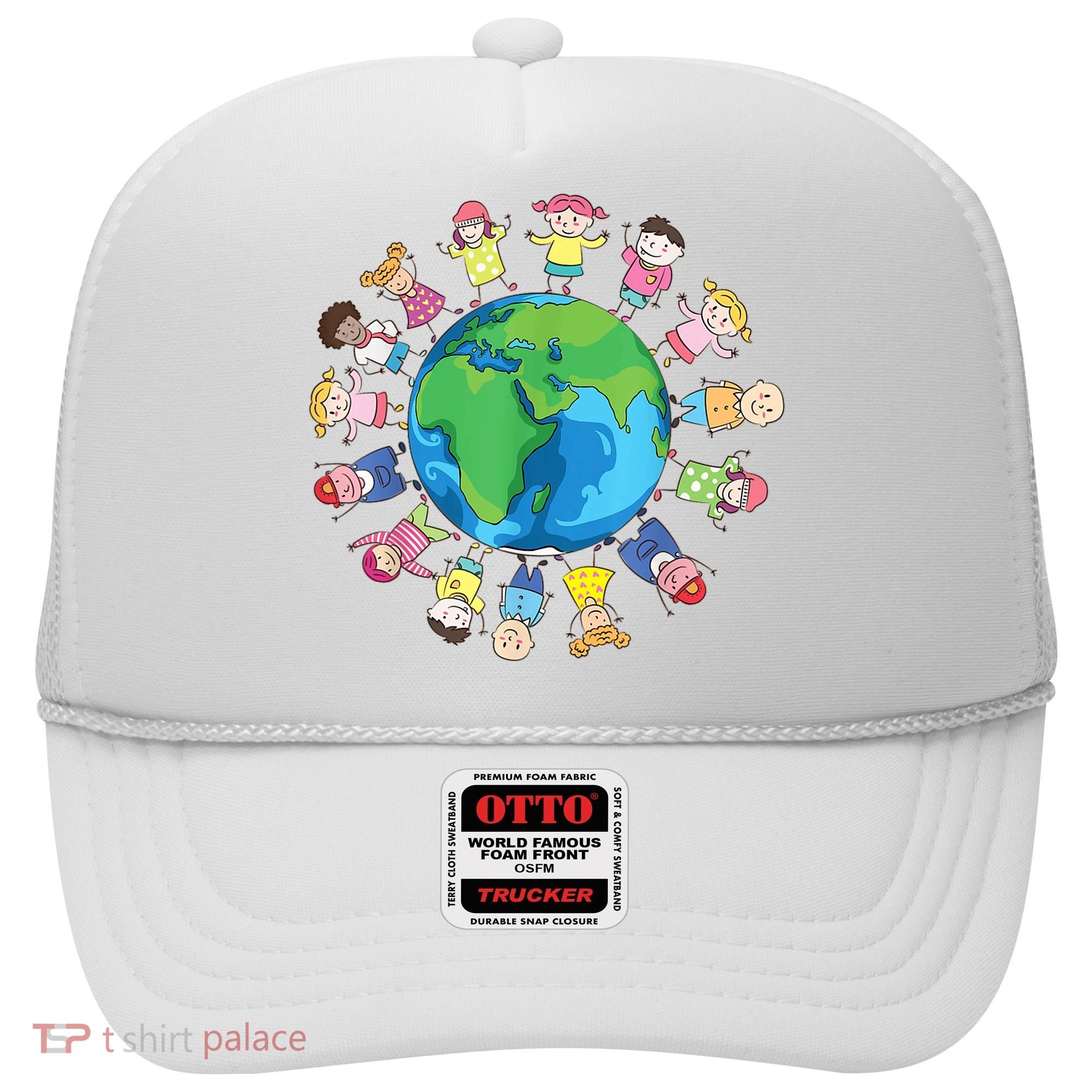 Happy Earth Day Children Around The World Hat