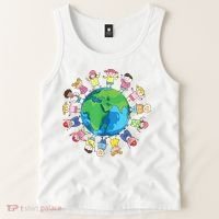 Happy Earth Day Children Around The World Tank Top thumb 2