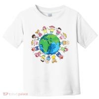 Happy Earth Day Children Around The World Toddler T-Shirt thumb 0
