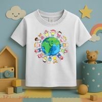 Happy Earth Day Children Around The World Toddler T-Shirt thumb 3