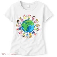 Happy Earth Day Children Around The World Women's T-Shirt thumb 0