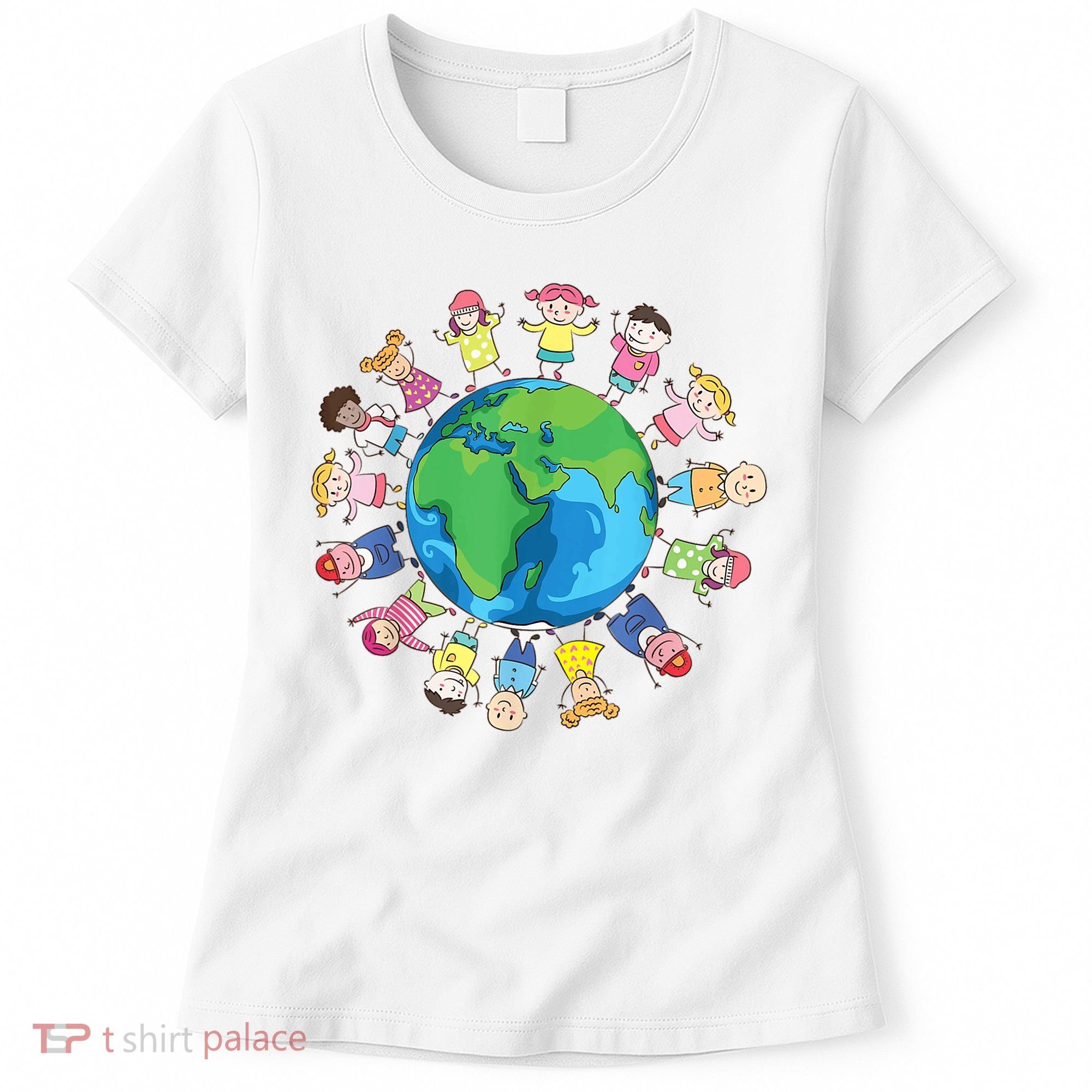 Happy Earth Day Children Around The World Women's T-Shirt