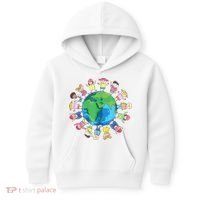 Happy Earth Day Children Around The World Kids Hoodie thumb 0