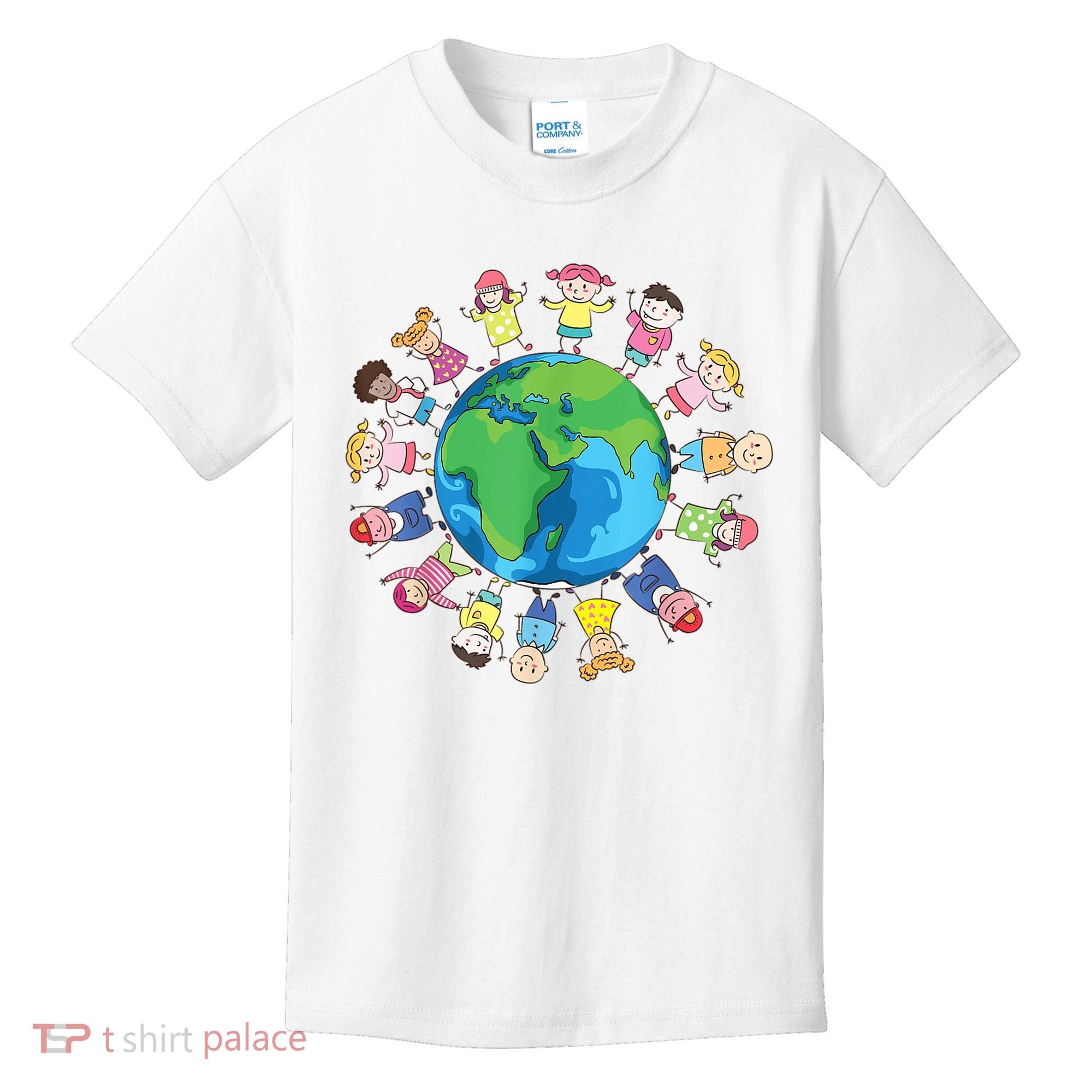 Happy Earth Day Children Around The World Kids T-Shirt