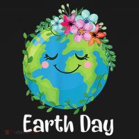 Happy Earth Day Cute Earth With Floral Earth Day Women's Hoodie thumb 2